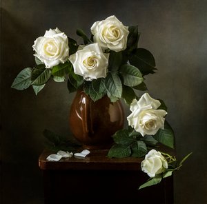 Elegante weiße Rosen
