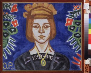 Selbstporträt von Olga Wladimirowna  Rosanowa