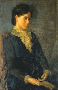 Hester Marian Wait Lay, Porträt der Frau des Künstlers, 1880 von Oliver Ingraham Lay