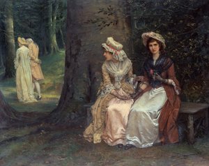 Unerwiderte Liebe, Eine Szene aus Viel Lärm um nichts von Oliver William Williams
