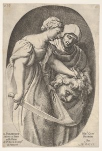 Judith mit dem Kopf von Holofernes in ihrer linken Hand und einem Schwert in ihrer rechten Hand, 1606
