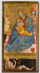 Die Madonna der Demut mit der Versuchung Evas, ca. 1400 von Olivuccio di Ciccarello