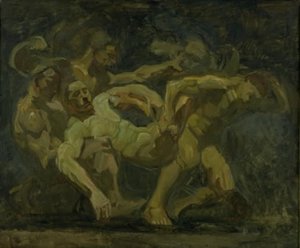 Der Kampf um den Leichnam des Patroklos von Oluf Hartmann
