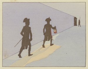 Als Leutnant in Valence im Jahr 1785 machte Napoleon jeden Tag die Nachtpatrouille von Onfray de Breville Job