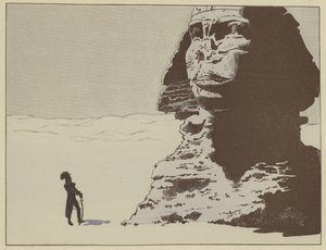 Vor der Sphinx stehend, dachte Napoleon, er hörte sie das Wort 