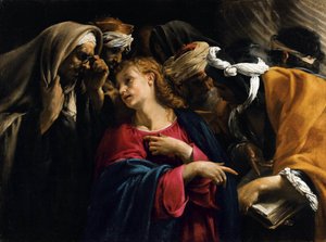 Christus unter den Doktoren von Orazio Borgianni