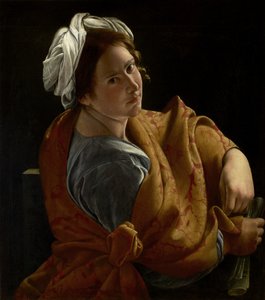 Porträt einer jungen Frau als Sibylle von Orazio Gentileschi
