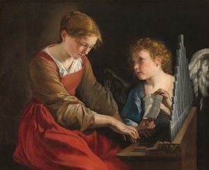 Heilige Cäcilia und ein Engel