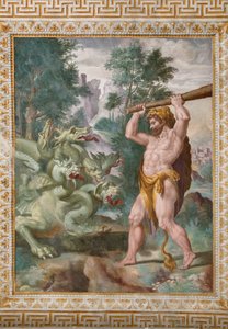 Herkules kämpft gegen die Lernaische Hydra (Detail) von Orazio Samacchini