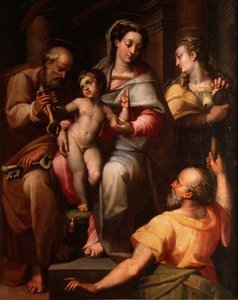 Heilige Familie mit St. Peter und St. Maria Magdalena