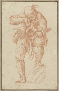 Bogenschütze, nach unten zielend von Orazio de Santis