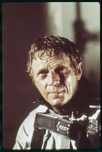 Steve McQueen am Set von 