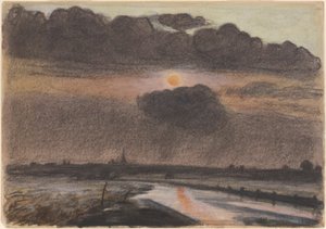 Sonnenuntergang am Fluss