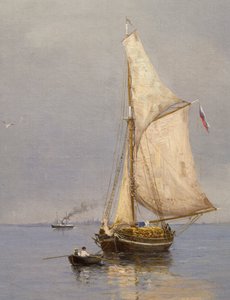 Sommertag vor dem Hafen von Oscar Kleineh, Finnland
