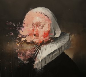 Porträt einer Frau - Nach Rembrandt