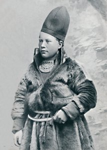 Ein junger Lappländer in Winterkleidung, 1912 von Oscar Olsson