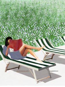 Entspanntes Lesen im Garten