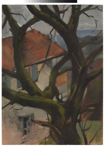 Eichberger Haus mit Nussbaum von Oskar Schlemmer