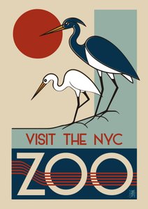 Art Deco NYC Zoo von Osvaldo Russo