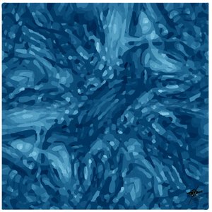 Tiefer Blauer Fluss