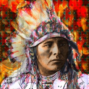 Porträt des indigenen Geistes