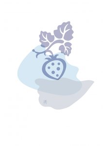 Weiche blaue Erdbeere