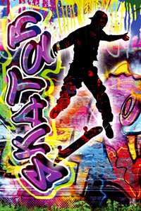 Urbaner Skater Graffiti von Osvaldo Russo