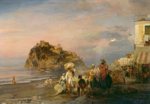 Abendlicher Strand bei Ischia