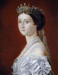 Porträt von Eugenie de Montijo, Kaiserin von Frankreich, Kopie von Oswald Brierly