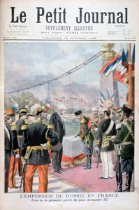 Nikolaus II. von Russland und Félix Faure, Präsident der Französischen Republik, 1896