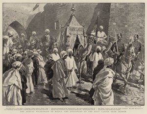 Die jährliche Pilgerfahrt nach Mekka, die Abreise des heiligen Teppichs aus Dschidda von Oswaldo Tofani