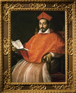 Porträt von Kardinal Scipione Borghese (Scipione Caffarelli-Borghese) (1577-1633) von Ottavio Leoni von Ottavio Mario Leoni