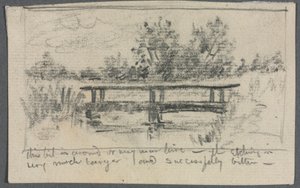Die Brücke, Schleissheim von Otto H. Bacher