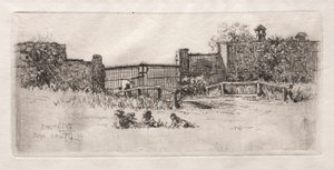 Das Tor, Lustheim, 1879 von Otto H. Bacher