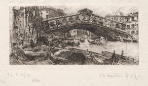 Die Rialto, Venedig von Otto H. Bacher