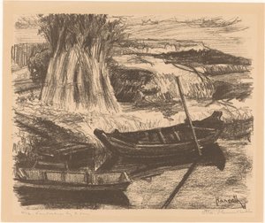 Landschaft bei Amsterdam von Otto Hanrath (signed by artist)