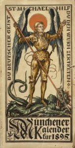 Du deutscher Geist, St. Michael, hilf Du den Wurm zertreten von Otto Hupp