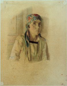 Mädchen mit Kopftuch