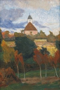 Blick auf die Worpsweder Kirche