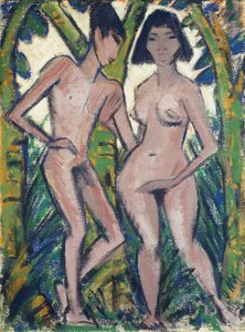 Adam und Eva, ca. 1913-22 von Otto Muller or Mueller