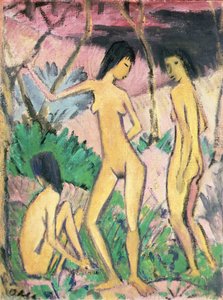 Drei Akte in einer Landschaft von Otto Muller or Mueller
