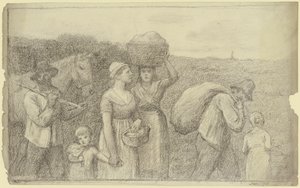 Bauern kehren nach Hause zurück von Otto Scholderer