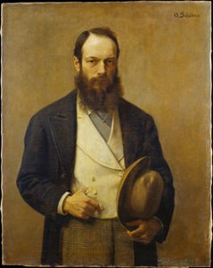Selbstporträt von Otto Scholderer