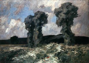 Weidenbäume im Lahntal von Otto Ubbelohde