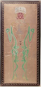 Arabische Kalligraphie mit den Namen von Muhammad, seinem Schwiegersohn Ali und Alis zwei Söhnen, Hassan und Hussein von Ottoman School