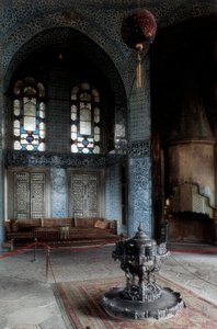 Architektur, Osmanische Kunst: Topkapi-Palast (Topkapi Saray) Haupt- und offizielle Residenz des osmanischen Sultans von 1465 bis 1853. Palast erbaut zwischen 1475-1478. Türkei, Istanbul. von Ottoman School
