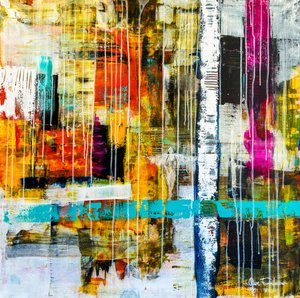 Lebendiges Urbanes Abstrakt von Owe Emfestav