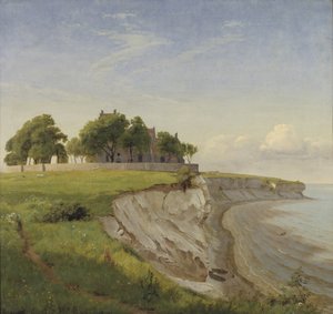 Højerup Kirche auf den Klippen von Stevns, Seeland