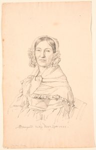 Porträt von Fräulein Broe von P.C. Skovgaard