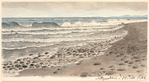 Strand mit Blick über den Kattegat nach Kullen von P.C. Skovgaard